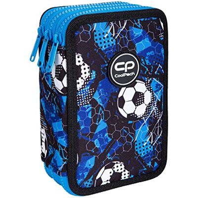 CoolPack XXL Federtasche, federmäppchen Junge, Federmappe Federmäppchen groß 44-teilig mit Aufnäher gefüllte Schüleretui 3-stöckig Motiv: Soccer, Fußball, (E67553) CoolPack XXL Federtasche, federmäppchen Junge, Federmappe Federmäppchen groß 44-teilig mit Aufnäher gefüllte Schüleretui 3-stöckig Motiv: Soccer, Fußball, (E67553)