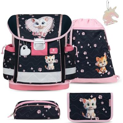 Belmil Classy Schulranzen Set 5 teilig mit extra Schlüsselanhänger (Cute Kitten 2025) Belmil Classy Schulranzen Set 5 teilig mit extra Schlüsselanhänger (Cute Kitten 2025)