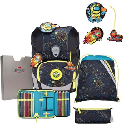 DerDieDas ErgoFlex Tiny Exklusiv LED Schulranzenset 5-teilig Crazy DerDieDas ErgoFlex Tiny Exklusiv LED Schulranzenset 5-teilig Crazy