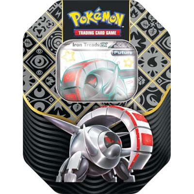 Pokémon TCG: Scarlet & Violet – Paldean Fates Tin – Iron Treads ex (1 Folien-Promo-Karte und 4 Booster-Packs) Pokémon TCG: Scarlet & Violet – Paldean Fates Tin – Iron Treads ex (1 Folien-Promo-Karte und 4 Booster-Packs)