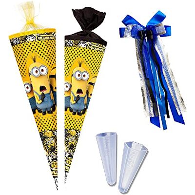 Nestler Zuckertüte zum Befüllen Schultüte Motiv Minions 2 (70 cm rund) Nestler Zuckertüte zum Befüllen Schultüte Motiv Minions 2 (70 cm rund)