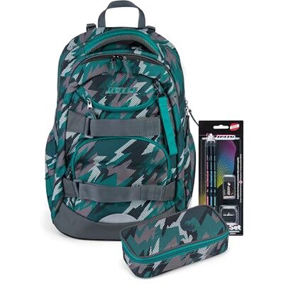 JOLLY Next Generation Rucksack, 8-teilig, verstellbare Schultergurte und Brustgurt, zwei große Fächer, Innenraumunterteilung, Seitentaschen für Trinkflasche, gepolsterter Tragegriff JOLLY Next Generation Rucksack, 8-teilig, verstellbare Schultergurte und Brustgurt, zwei große Fächer, Innenraumunterteilung, Seitentaschen für Trinkflasche, gepolsterter Tragegriff