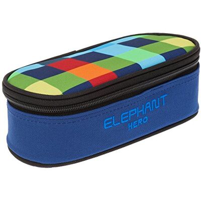 Elephant Mäppchen Jungen Mädchen Federtasche Box Hero Signature Pennal 12727 (Multi Plaid (blau/bunt)) Elephant Mäppchen Jungen Mädchen Federtasche Box Hero Signature Pennal 12727 (Multi Plaid (blau/bunt))
