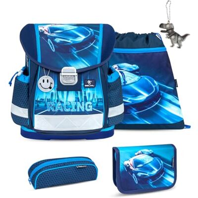 Belmil Classy Schulranzen Set 5 teilig mit extra Schlüsselanhänger (Racing Blue Neon 2025) Belmil Classy Schulranzen Set 5 teilig mit extra Schlüsselanhänger (Racing Blue Neon 2025)