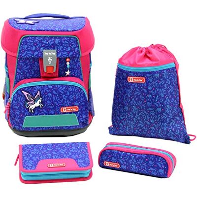 Step by Step Schulranzen-Set e-Space „Sparkling Pegasus“ 5-teilig, lila, ergonomischer Tornister mit Brustgurt, elektronischem Hüftgurt, höhenverstellbar, ab der 1. Klasse, 20 Liter Step by Step Schulranzen-Set e-Space „Sparkling Pegasus“ 5-teilig, lila, ergonomischer Tornister mit Brustgurt, elektronischem Hüftgurt, höhenverstellbar, ab der 1. Klasse, 20 Liter
