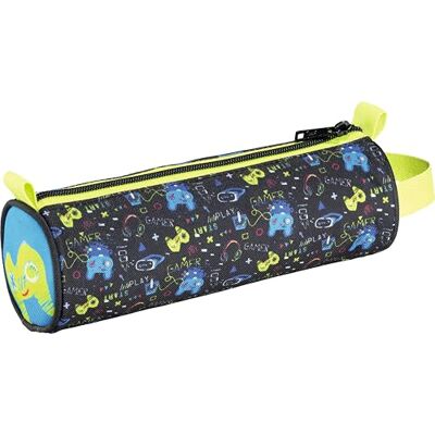 Maped Gaming-Federmäppchen – 22,5 x 7,5 cm – Motiv: Skate – robuster Stoff – ideal für Schulzubehör Maped Gaming-Federmäppchen – 22,5 x 7,5 cm – Motiv: Skate – robuster Stoff – ideal für Schulzubehör