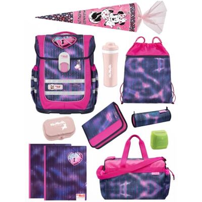 Familando McNeill Ergo Complete Schulranzen Set 12-teilig mit Schultüte Pearl mit Herz Schloss Ergonomisch & 3-Fach verstellbar 1150g leicht mit 20L Volumen & Reflektoren ab 1. Klasse Familando McNeill Ergo Complete Schulranzen Set 12-teilig mit Schultüte Pearl mit Herz Schloss Ergonomisch & 3-Fach verstellbar 1150g leicht mit 20L Volumen & Reflektoren ab 1. Klasse