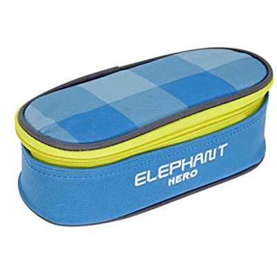 Elephant Mäppchen Jungen Mädchen Federtasche Box Hero Signature Pennal 12727 (Plaid Türkis (hellblau)) Elephant Mäppchen Jungen Mädchen Federtasche Box Hero Signature Pennal 12727 (Plaid Türkis (hellblau))