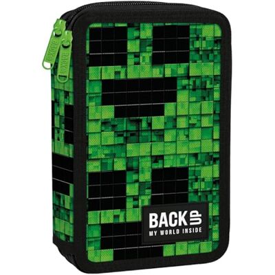 Derform Pixel Games doppelte 2-Fach Federmappe Federtasche mit 26 Teilen gefüllt Derform Pixel Games doppelte 2-Fach Federmappe Federtasche mit 26 Teilen gefüllt
