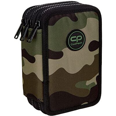 CoolPack 3-Fach Mäppchen Federmappe Federtasche XXL Federtasche Federmappe 3-Fach Schulstiftetui, dreifaches Federmäppchen 44-teilig gefüllte Schüleretui 3-stöckig Motiv: Moro, Soldier, Khaki, E67572 CoolPack 3-Fach Mäppchen Federmappe Federtasche XXL Federtasche Federmappe 3-Fach Schulstiftetui, dreifaches Federmäppchen 44-teilig gefüllte Schüleretui 3-stöckig Motiv: Moro, Soldier, Khaki, E67572