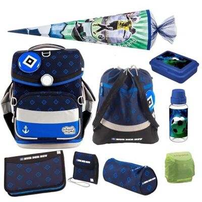 Familando School Mood Timeless Air+ Schulranzen Set 10-teilig mit Schultüte HSV Fußball Verein 980g leicht mit 23L Volumen mit höhenverstellbarem System & Reflektoren Ab 1. Klasse Familando School Mood Timeless Air+ Schulranzen Set 10-teilig mit Schultüte HSV Fußball Verein 980g leicht mit 23L Volumen mit höhenverstellbarem System & Reflektoren Ab 1. Klasse