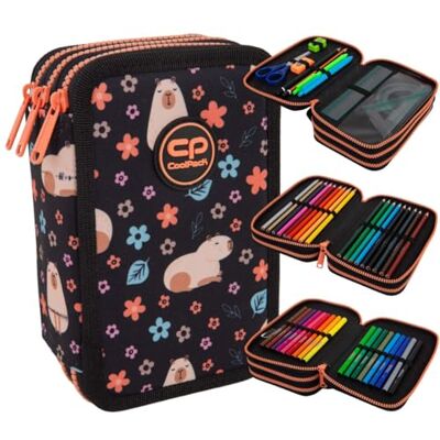 CoolPack Piórnik trzykomorowy z WYPOSAŻENIEM Capybara CoolPack Piórnik trzykomorowy z WYPOSAŻENIEM Capybara