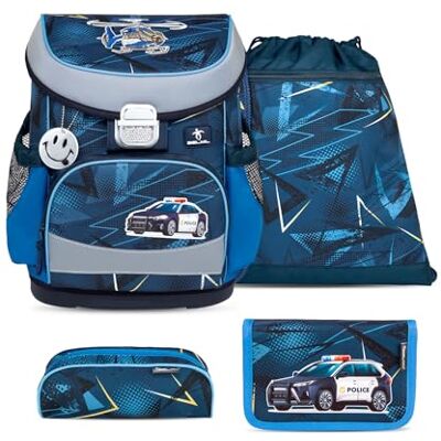 Belmil Mini-Fit Schulranzen Set 4 -teilig (405-33/AG/S) (Police) Belmil Mini-Fit Schulranzen Set 4 -teilig (405-33/AG/S) (Police)