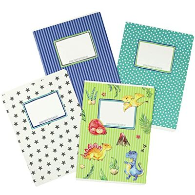 Papierdrachen 4 hochwertige Schulhefte für Kinder DIN A5 liniert und kariert 32 Seiten Motiv Dino zur Einschulung für Grundschüler Set Nummer 4-16 Blatt Papierdrachen 4 hochwertige Schulhefte für Kinder DIN A5 liniert und kariert 32 Seiten Motiv Dino zur Einschulung für Grundschüler Set Nummer 4-16 Blatt