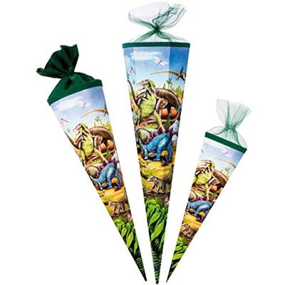 Nestler Dino Dinosaurier Saurier Schultüte/Zuckertüte 70 cm mit Filzabschluß Urzeit Dinos Nestler Dino Dinosaurier Saurier Schultüte/Zuckertüte 70 cm mit Filzabschluß Urzeit Dinos