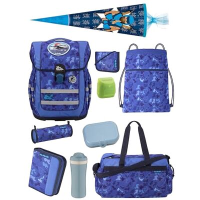 Familando McNeill Ergo Complete Schulranzen Set 10-teilig mit Schultüte Puzzle Ergonomisch & 3-Fach verstellbar 1150g leicht mit 20L Volumen & Reflektoren Für Grundschule ab 1. Klasse Familando McNeill Ergo Complete Schulranzen Set 10-teilig mit Schultüte Puzzle Ergonomisch & 3-Fach verstellbar 1150g leicht mit 20L Volumen & Reflektoren Für Grundschule ab 1. Klasse