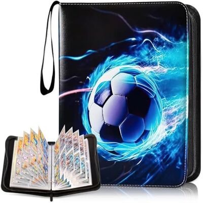 KTWSUEF Sammelalbum Fußball Karten 50 Seiten 900 Taschen,Fussball Karten Sammelalbum Doppelseitige Groß,Tragbar Wasserdicht PU Ordner Geschenk für Sammler und Kinder Geburtstag für TCG,MTG KTWSUEF Sammelalbum Fußball Karten 50 Seiten 900 Taschen,Fussball Karten Sammelalbum Doppelseitige Groß,Tragbar Wasserdicht PU Ordner Geschenk für Sammler und Kinder Geburtstag für TCG,MTG