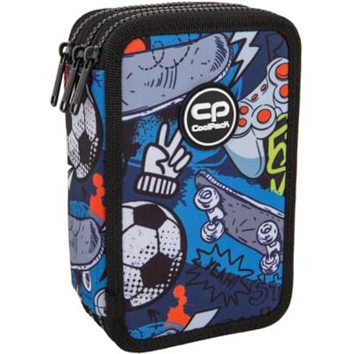 CoolPack XXL Federtasche Federmappe 3-Fach Schulstiftetui, dreifaches Federmäppchen, Federmäppchen für Mädchen, Jungen, Federmäppchen 44-teilig gefüllte Schüleretui 3-stöckig, Hobby CoolPack XXL Federtasche Federmappe 3-Fach Schulstiftetui, dreifaches Federmäppchen, Federmäppchen für Mädchen, Jungen, Federmäppchen 44-teilig gefüllte Schüleretui 3-stöckig, Hobby