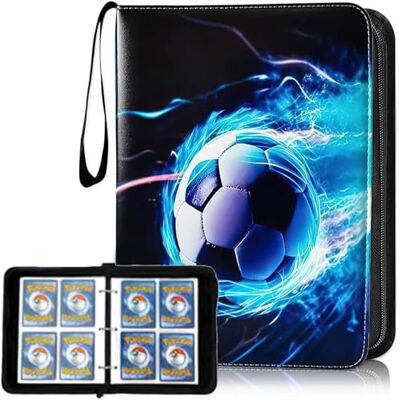 KTWSUEF Sammelalbum Fußball Karten 50 Seiten 400 Taschen,Fussball Karten Sammelalbum Doppelseitige Groß,Tragbar Wasserdicht PU Ordner Geschenk für Sammler und Kinder Geburtstag für TCG,MTG KTWSUEF Sammelalbum Fußball Karten 50 Seiten 400 Taschen,Fussball Karten Sammelalbum Doppelseitige Groß,Tragbar Wasserdicht PU Ordner Geschenk für Sammler und Kinder Geburtstag für TCG,MTG