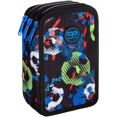 CoolPack Jumper 3 Football XXL Pencil Case 44 Pieces with Patch Filled Student Case 3-Tier CoolPack Jumper 3 Football XXL Pencil Case 44 Pieces with Patch Filled Student Case 3-Tier