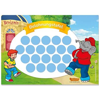 Papierdrachen Belohnungstafel Set für Kinder als Abreißblock 10 Blatt Motivierendes Konzept als Erziehungshilfe mit tollen Stickern für Jungs und Mädchen Motiv Benjamin Blümchen Set 1 Papierdrachen Belohnungstafel Set für Kinder als Abreißblock 10 Blatt Motivierendes Konzept als Erziehungshilfe mit tollen Stickern für Jungs und Mädchen Motiv Benjamin Blümchen Set 1
