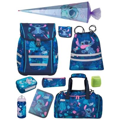 Familando McNeill Teneris Schulranzen Set 10-teilig mit Schultüte Stitch Ergonomisch & Verstellbarer Brustgurt 980g leicht mit 18L Volumen & Reflektoren Für Grundschule ab 1. Klasse Familando McNeill Teneris Schulranzen Set 10-teilig mit Schultüte Stitch Ergonomisch & Verstellbarer Brustgurt 980g leicht mit 18L Volumen & Reflektoren Für Grundschule ab 1. Klasse
