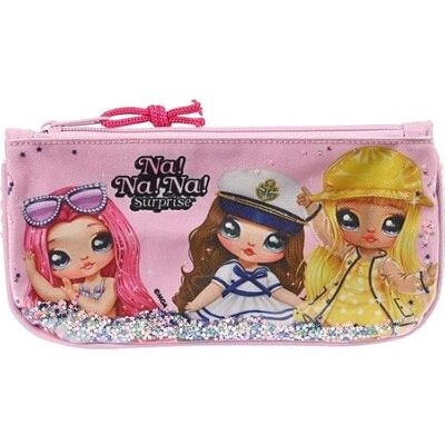 safta Flaches Federmäppchen für die Schule Na! Na! Na! Surprise Sparkles, Schulmäppchen für Kinder, mit wendbaren Pailletten, Rosa, Maße: 23 x 1 x 11 cm, Schulmäppchen safta Flaches Federmäppchen für die Schule Na! Na! Na! Surprise Sparkles, Schulmäppchen für Kinder, mit wendbaren Pailletten, Rosa, Maße: 23 x 1 x 11 cm, Schulmäppchen