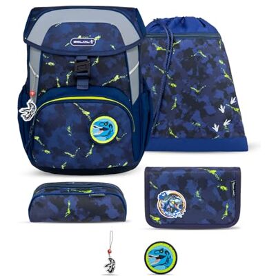 Belmil Maxi Schulranzen Set 5-teilig mit Brustgurt (405-83/AG/S) (T-Rex) Belmil Maxi Schulranzen Set 5-teilig mit Brustgurt (405-83/AG/S) (T-Rex)