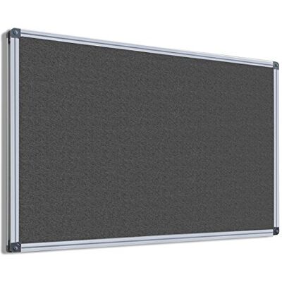 Floordirekt Filz-Pinnwand mit Aluminium-Rahmen Filztafel Moderationstafel Größen (180 x 90 cm, Grau) Floordirekt Filz-Pinnwand mit Aluminium-Rahmen Filztafel Moderationstafel Größen (180 x 90 cm, Grau)