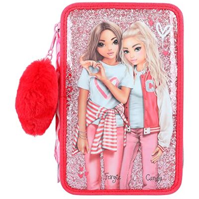 Depesche TOPModel 12230 One Love 3-Fach Federtasche mit Glitzer Depesche TOPModel 12230 One Love 3-Fach Federtasche mit Glitzer