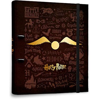 Grupo Erik Premium Harry Potter Ringbuchordner für die Schule oder das Büro Ordner Harry Potter Ringordner Pappe der Goldene Schnatz Harry Potter Fanartikel für die Schule oder das Studium Grupo Erik Premium Harry Potter Ringbuchordner für die Schule oder das Büro Ordner Harry Potter Ringordner Pappe der Goldene Schnatz Harry Potter Fanartikel für die Schule oder das Studium