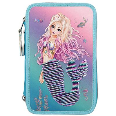 Depesche 10978 TOPModel Fantasy Gefüllte 3-fach Federtasche im Mermaid Design mit Streichpailletten, Federmappe ca. 7,5 x 13 x 20 cm groß, mit Filz- und Buntstiften, Lineal, Schere, Kleber, uvm. Depesche 10978 TOPModel Fantasy Gefüllte 3-fach Federtasche im Mermaid Design mit Streichpailletten, Federmappe ca. 7,5 x 13 x 20 cm groß, mit Filz- und Buntstiften, Lineal, Schere, Kleber, uvm.