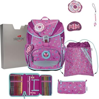 DerDieDas Schulranzen ErgoFlex Light Set 6-teilig Sweet Sprinkles pink DerDieDas Schulranzen ErgoFlex Light Set 6-teilig Sweet Sprinkles pink