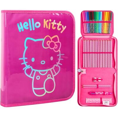 Hello Kitty Federmäppchen Mädchen Federtasche Gefüllt mit Schulsachen Buntstifte Filzstifte und Vieles Mehr Cinnamoroll Kuromi Sanrio Geschenk Idee (Rosa ) Hello Kitty Federmäppchen Mädchen Federtasche Gefüllt mit Schulsachen Buntstifte Filzstifte und Vieles Mehr Cinnamoroll Kuromi Sanrio Geschenk Idee (Rosa )