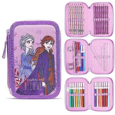 Disney Federmäppchen Mädchen Die Eiskönigin Stitch Federtasche Mädchen Gefüllt Schulmäppchen 2 3 Fächer mit Inhalt Schule Etui Pencil Case Schulmäppchen (Rosa Eiskönigin Mehrfach) Disney Federmäppchen Mädchen Die Eiskönigin Stitch Federtasche Mädchen Gefüllt Schulmäppchen 2 3 Fächer mit Inhalt Schule Etui Pencil Case Schulmäppchen (Rosa Eiskönigin Mehrfach)