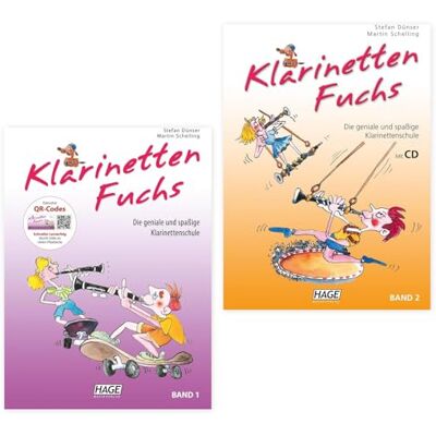 soundman KlarinettenFuchs Band 1 und Band 2 (EH 3815+3816, ISBN 9783866263826 + 9783866264465) Klarinettenlehrgang + Klarinettenwischer -Klarinetten Fuchs soundman KlarinettenFuchs Band 1 und Band 2 (EH 3815+3816, ISBN 9783866263826 + 9783866264465) Klarinettenlehrgang + Klarinettenwischer -Klarinetten Fuchs