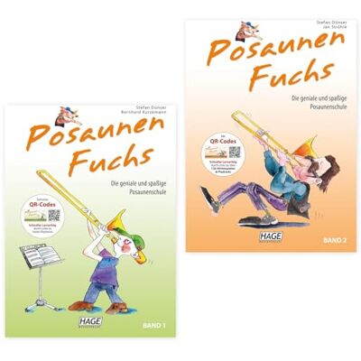 soundman Posaunenfuchs Band 1 + Band 2 mi QR-Codes Hage Musikverlag Stefan Dünser/Jan Ströhle Posaunen Fuchs EH3811 + EH3812 ISBN 9783866260818 + 9783866260825 Poliertuch soundman Posaunenfuchs Band 1 + Band 2 mi QR-Codes Hage Musikverlag Stefan Dünser/Jan Ströhle Posaunen Fuchs EH3811 + EH3812 ISBN 9783866260818 + 9783866260825 Poliertuch