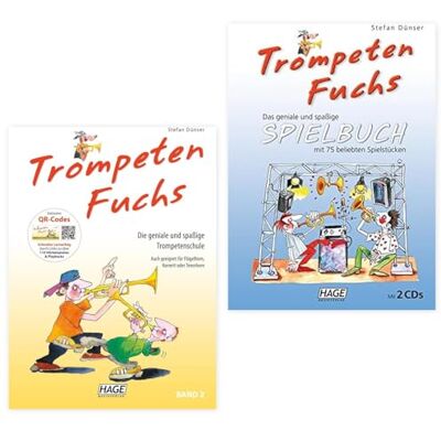 soundman TrompetenFuchs 2 und Spielbuch 1: (Starterset) mit QR Codes Trompeten Fuchs Band 2 und das Spielbuch (ISBN 9783866260795, 9783866262560) + Poliertuch für Trompete soundman TrompetenFuchs 2 und Spielbuch 1: (Starterset) mit QR Codes Trompeten Fuchs Band 2 und das Spielbuch (ISBN 9783866260795, 9783866262560) + Poliertuch für Trompete