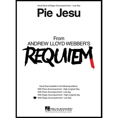 Hal Leonard Andrew Lloyd Webber-Pie Jesu (from Requiem)-2 Voices and Organ-BOOK Hal Leonard Andrew Lloyd Webber-Pie Jesu (from Requiem)-2 Voices and Organ-BOOK