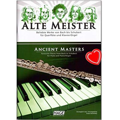 Hage Musikverlag Alte Meister für Querflöte und Klavier erstklassige Sammlung von 29 klassischen Werken von Bach über Haydn und Mozart bis Schubert, mit Werken von Barock bis Romantik Notenbuch mit Notenklammer Hage Musikverlag Alte Meister für Querflöte und Klavier erstklassige Sammlung von 29 klassischen Werken von Bach über Haydn und Mozart bis Schubert, mit Werken von Barock bis Romantik Notenbuch mit Notenklammer