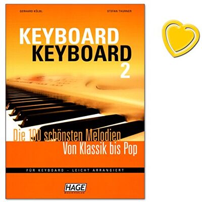 Unbekannt Keyboard Keyboard 2-100 schönsten Melodien von Klassik bis Pop für Keyboard leicht arrangiert mit bunter herzförmiger Notenklammer Unbekannt Keyboard Keyboard 2-100 schönsten Melodien von Klassik bis Pop für Keyboard leicht arrangiert mit bunter herzförmiger Notenklammer