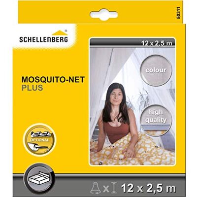Schellenberg 50311 Moskitonetz Plus Baldachin für das Bett, Mückenschutz für angenehme Nächte Schellenberg 50311 Moskitonetz Plus Baldachin für das Bett, Mückenschutz für angenehme Nächte