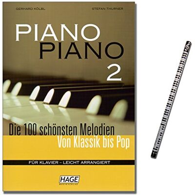 Unbekannt Piano Piano 2 Spielbuch für Klavier 100 tolle Melodien : Lieder aus aller Welt, Evergreens, Pop Hits, Barmusik, Filmmusik und Musical mit Musik-Bleistift Unbekannt Piano Piano 2 Spielbuch für Klavier 100 tolle Melodien : Lieder aus aller Welt, Evergreens, Pop Hits, Barmusik, Filmmusik und Musical mit Musik-Bleistift