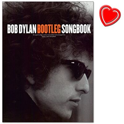 Music Sales Bob Dylan Bootleg Songbook unique collection of songs draws mainly upon Columbia’s Bootleg Series mit bunter herzförmiger Notenklammer Music Sales Bob Dylan Bootleg Songbook unique collection of songs draws mainly upon Columbia’s Bootleg Series mit bunter herzförmiger Notenklammer