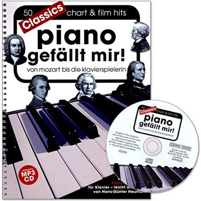 Bosworth Piano gefällt mir Classics 50 klassischen Stücken für Klavier: Bach, Strauss, Liszt, Mozart, Beethoven, Händel, Grieg,.. Notenbuch mit CD und Notenklammer BOE7813 9783865439239 Bosworth Piano gefällt mir Classics 50 klassischen Stücken für Klavier: Bach, Strauss, Liszt, Mozart, Beethoven, Händel, Grieg,.. Notenbuch mit CD und Notenklammer BOE7813 9783865439239