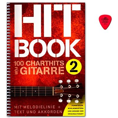 Bosworth Hitbook 2-100 Chart Hits für Gitarre (mit Melodielinie + Texten und Akkorden) Notenbuch mit Dunlop Plek Verlag BOE7898 9783865439932 Bosworth Hitbook 2-100 Chart Hits für Gitarre (mit Melodielinie + Texten und Akkorden) Notenbuch mit Dunlop Plek Verlag BOE7898 9783865439932