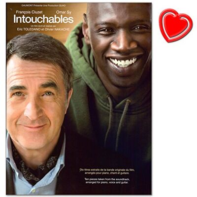 Music Sales Intouchables: Original Soundtrack 10 Stücke aus der französischen Kinosensation Intouchables arrangiert für Klavier, Gitarre und Gesang mit herzförmiger Notenklammer Music Sales Intouchables: Original Soundtrack 10 Stücke aus der französischen Kinosensation Intouchables arrangiert für Klavier, Gitarre und Gesang mit herzförmiger Notenklammer