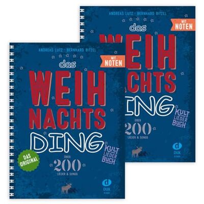 soundman 2 x Das Weihnachts-Ding (Doppelpack) mit Noten Kultliederbuch ISBN 9783868493009 + Pleks + Reinigungstuch (2er Pack) soundman 2 x Das Weihnachts-Ding (Doppelpack) mit Noten Kultliederbuch ISBN 9783868493009 + Pleks + Reinigungstuch (2er Pack)