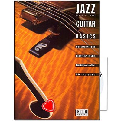 AMA Jazz Guitar Basics der praktische Einstieg in die Jazzimprovisation Gitarrenschule von Joachim Vogel mit CD und herzförmiger Notenklammer 610141-9783927190382 AMA Jazz Guitar Basics der praktische Einstieg in die Jazzimprovisation Gitarrenschule von Joachim Vogel mit CD und herzförmiger Notenklammer 610141-9783927190382