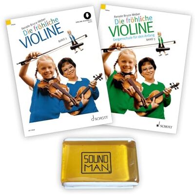 soundman Die fröhliche Violine Geigenschule für den Anfang Band 2 u. Band 3 ISBN 9783795721619 9783795754631 ISMN 9790001212700 9790001112406 + Kolophonium Renate Bruce-Weber (Starterset) soundman Die fröhliche Violine Geigenschule für den Anfang Band 2 u. Band 3 ISBN 9783795721619 9783795754631 ISMN 9790001212700 9790001112406 + Kolophonium Renate Bruce-Weber (Starterset)